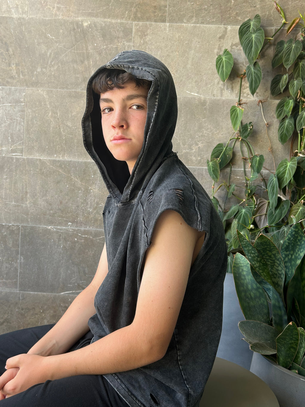 QNTY Hooded Tank Top